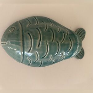 Blue Ceramic Fish Wall Decor